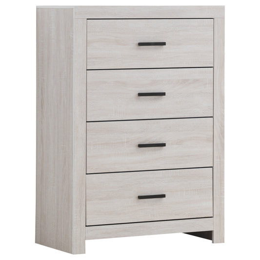 Brantford 4-drawer Bedroom Chest Coastal White