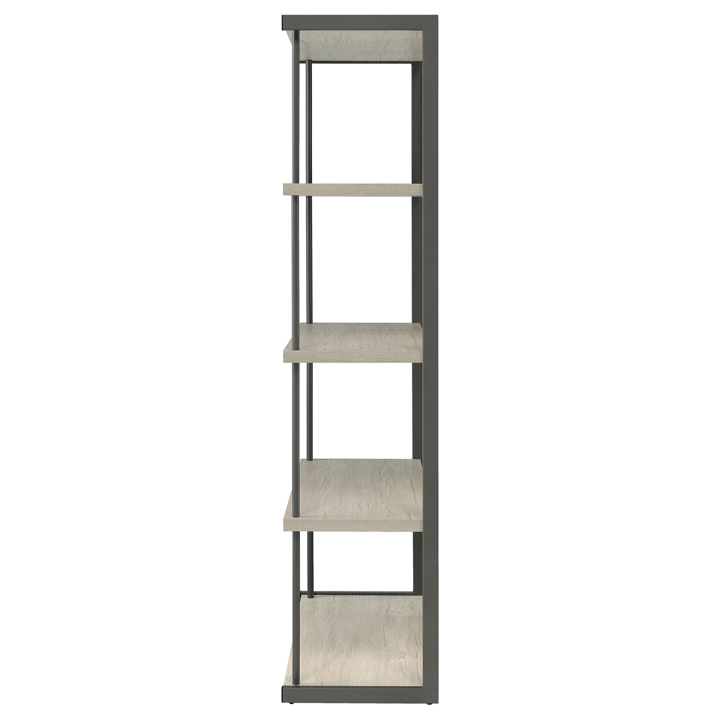 Loomis 4-shelf Bookcase Whitewashed Grey