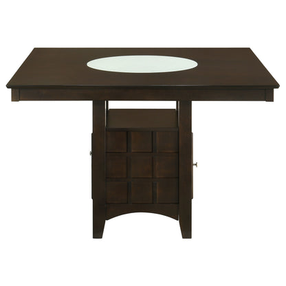 Gabriel 5-Piece Upholstered-Back Counter Height Dining Set Cappuccino