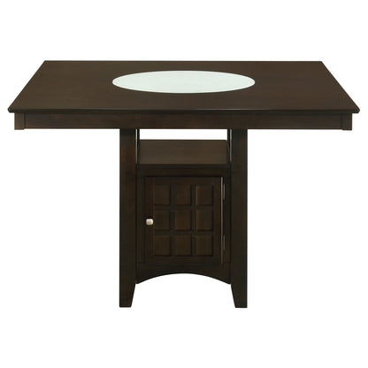Gabriel 9-Piece Lattice-Back Counter Height Dining Set Cappuccino