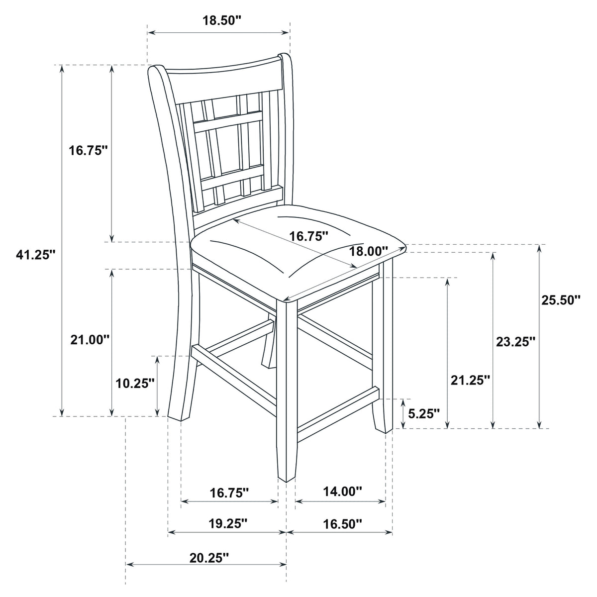Lavon 5-piece Oval Counter Height Extension Dining Set Light Chestnut