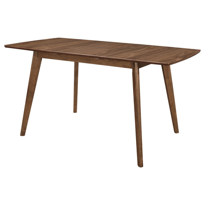 Alfredo 63-inch Extension Leaf Dining Table Natural Walnut
