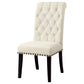Alana Fabric Upholstered Dining Side Chair Beige (Set of 2)