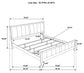 Carlton 5-piece Eastern King Bedroom Set Cappuccino