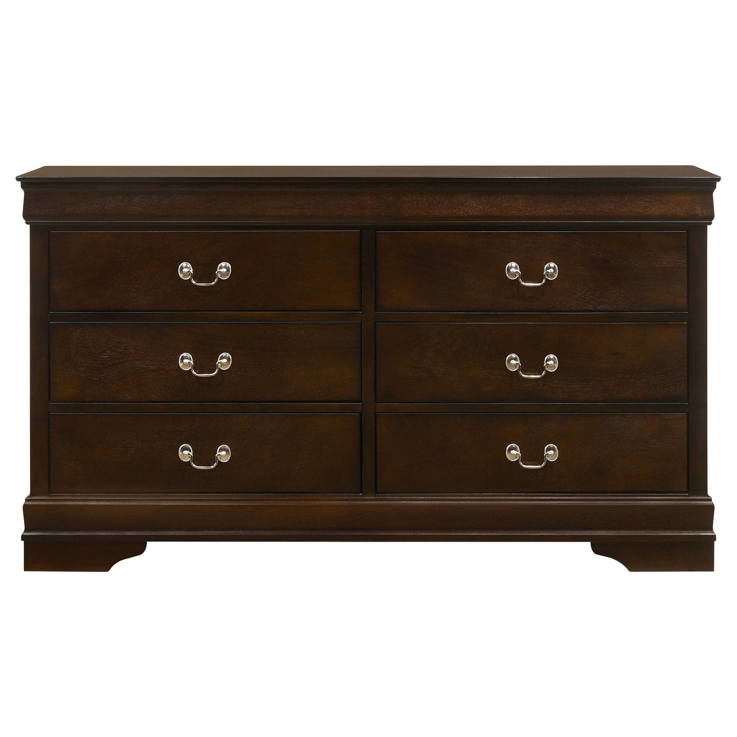 Louis Philippe 4-piece Twin Bedroom Set Cappuccino