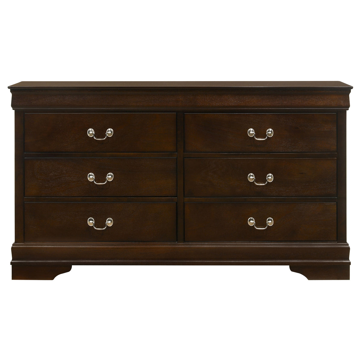 Louis Philippe 5-piece Twin Bedroom Set Cappuccino