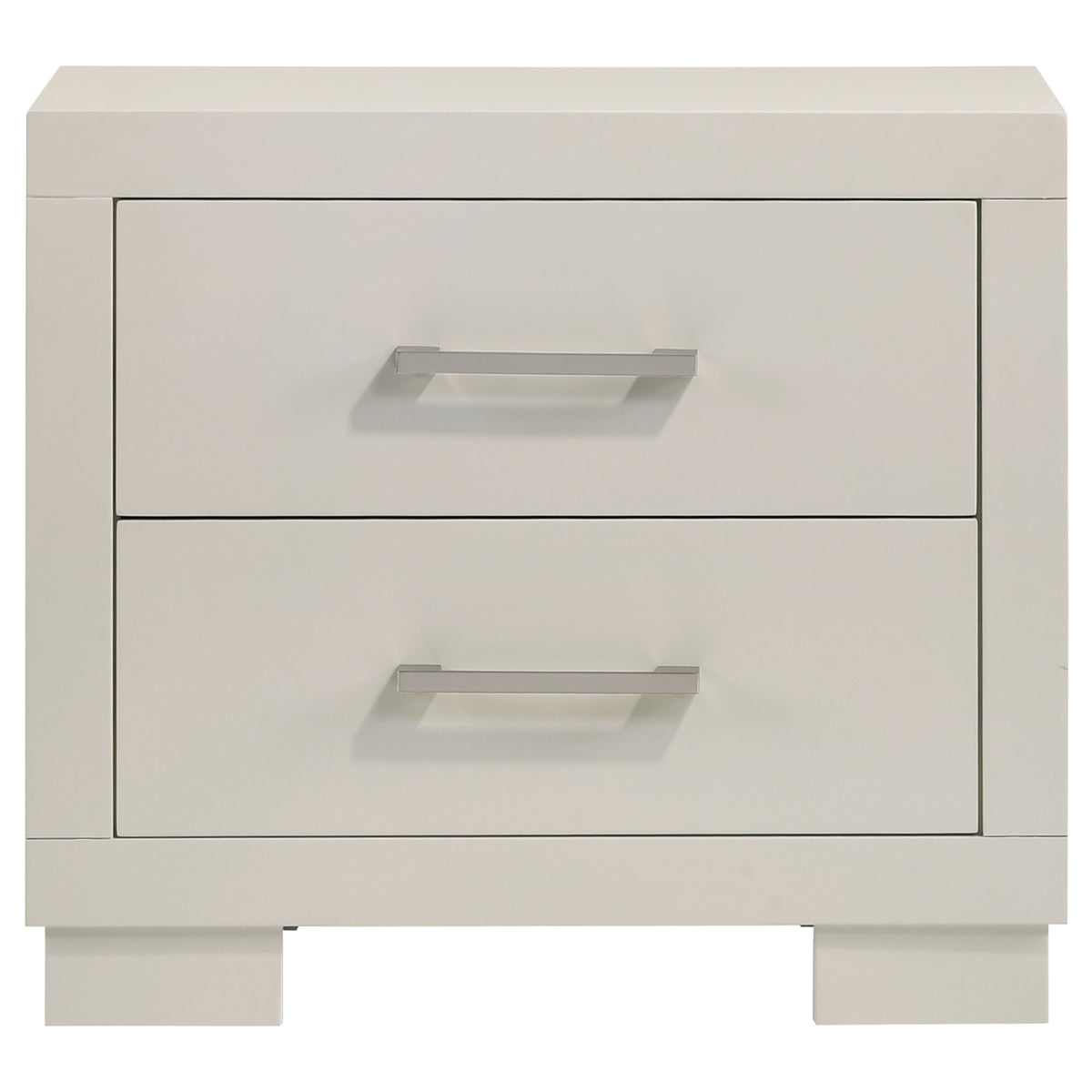 Jessica 2-drawer Nightstand Snow White