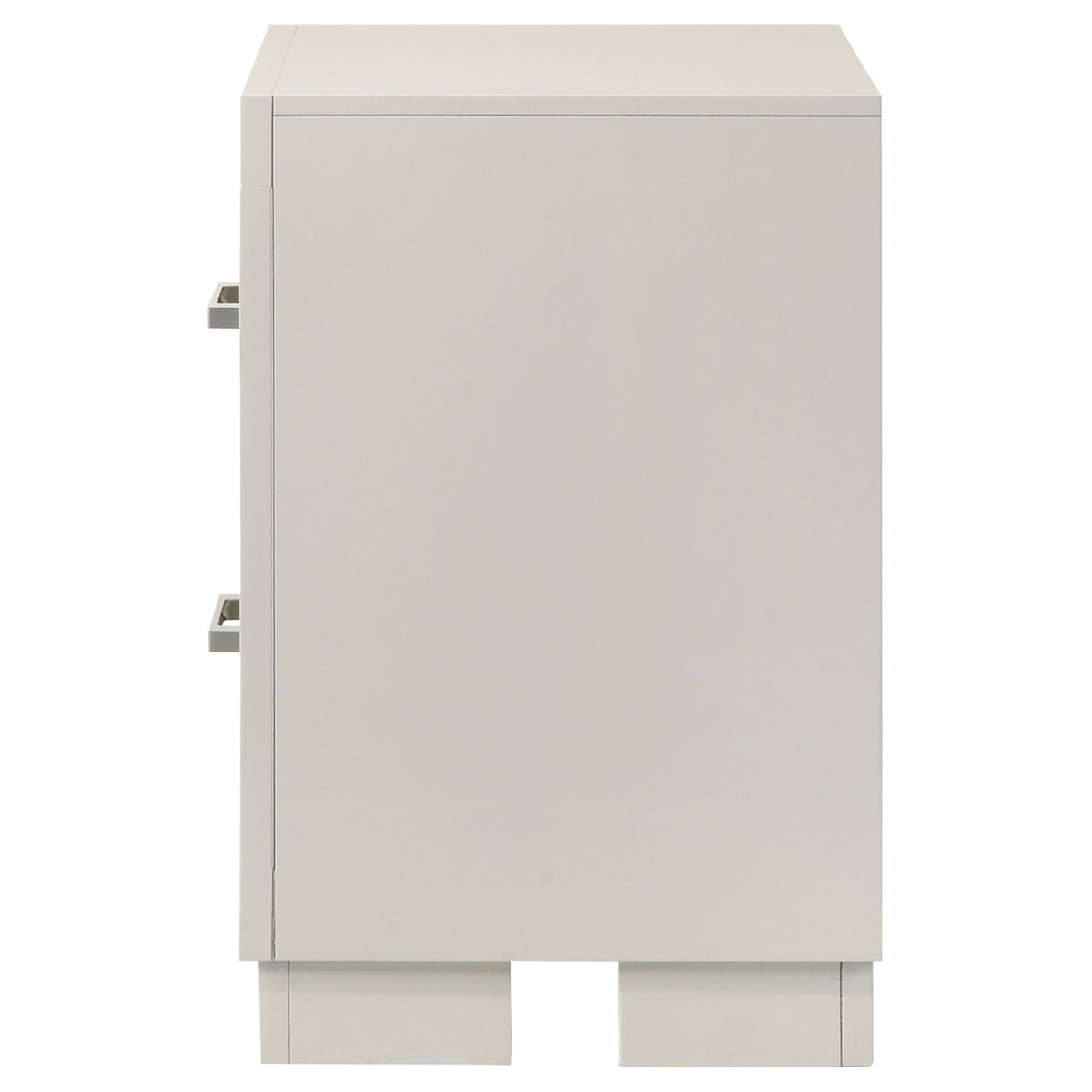 Jessica 2-drawer Nightstand Snow White