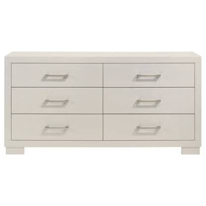 Jessica 6-drawer Dresser Snow White