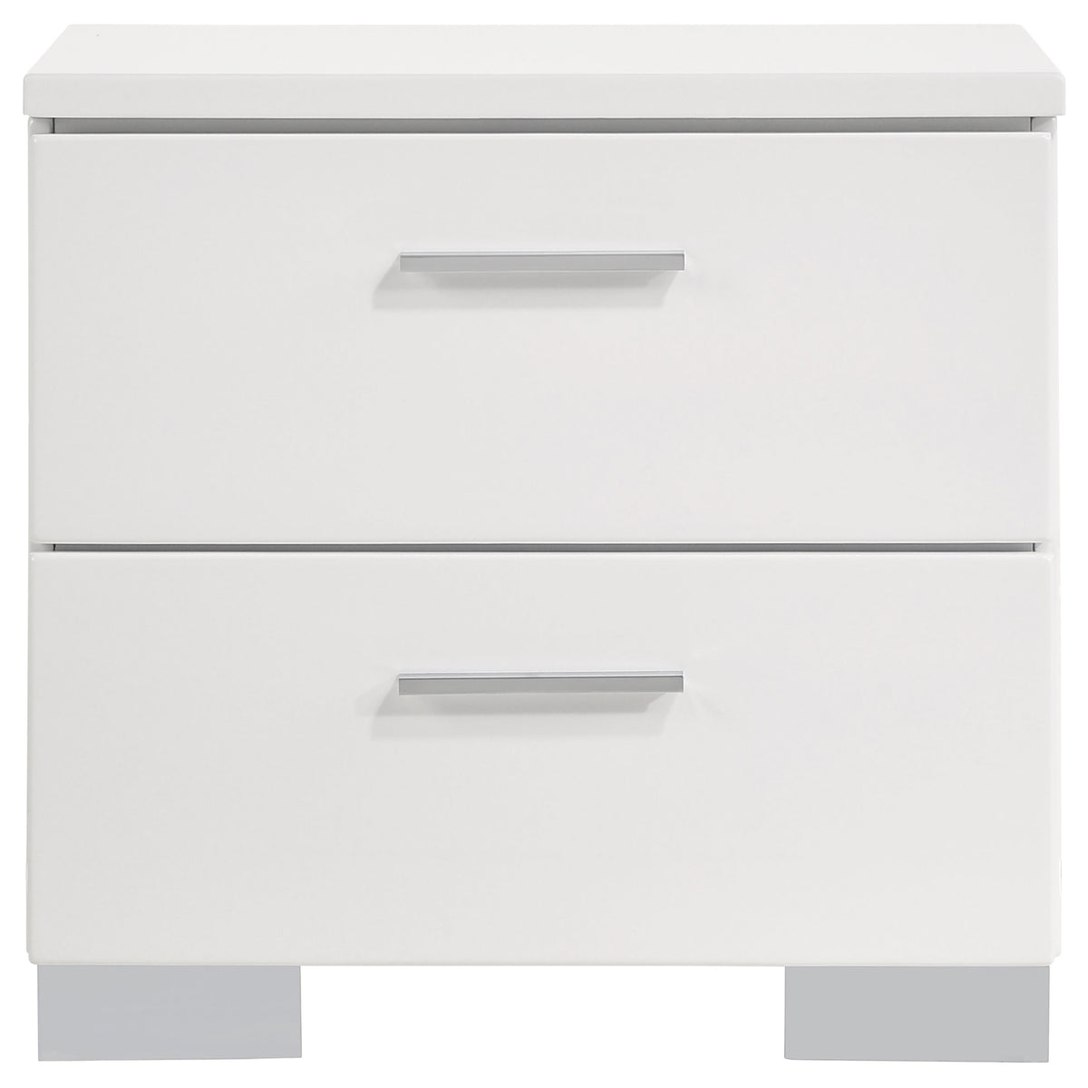 Felicity 4-piece Full Bedroom Set White High Gloss