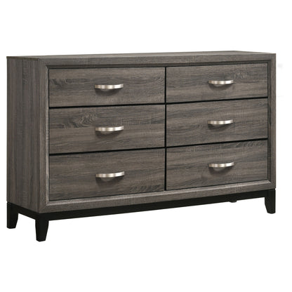 Watson Four-piece Eastern King Bedroom Set Grey Oak