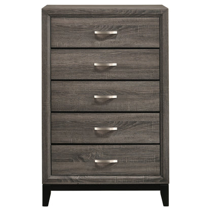 Watson Five-piece Eastern King Bedroom Set Grey Oak