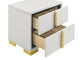 Marceline 4-piece Eastern King Bedroom Set White