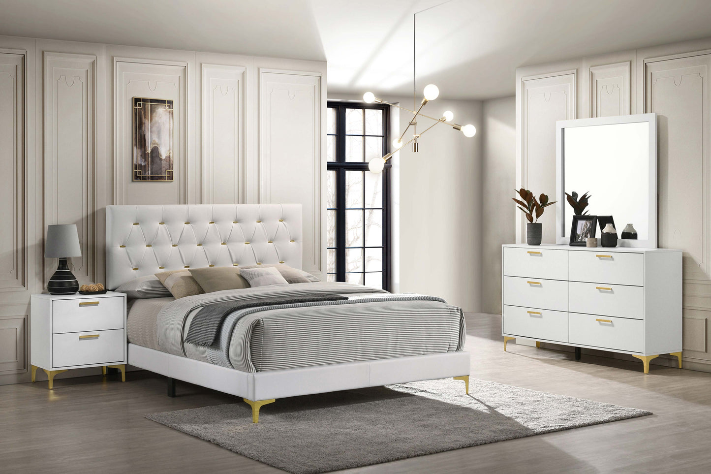 Kendall 4-piece California King Bedroom Set White