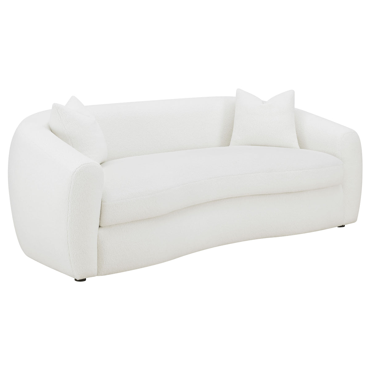 Isabella 3-piece Sherpa Upholstered Sofa Set Natural