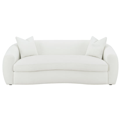 Isabella 3-piece Sherpa Upholstered Sofa Set Natural