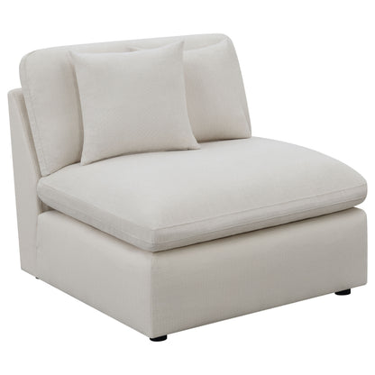 Hobson 6-piece Upholstered Modular Sectional Sofa Ivory