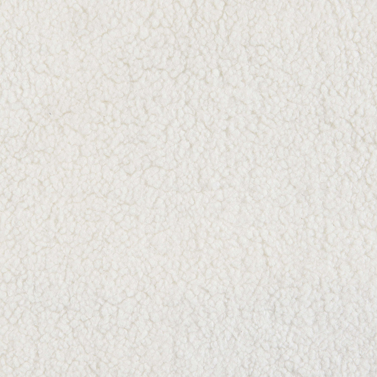 Sunny Square Upholstered Ottoman Ivory Sherpa