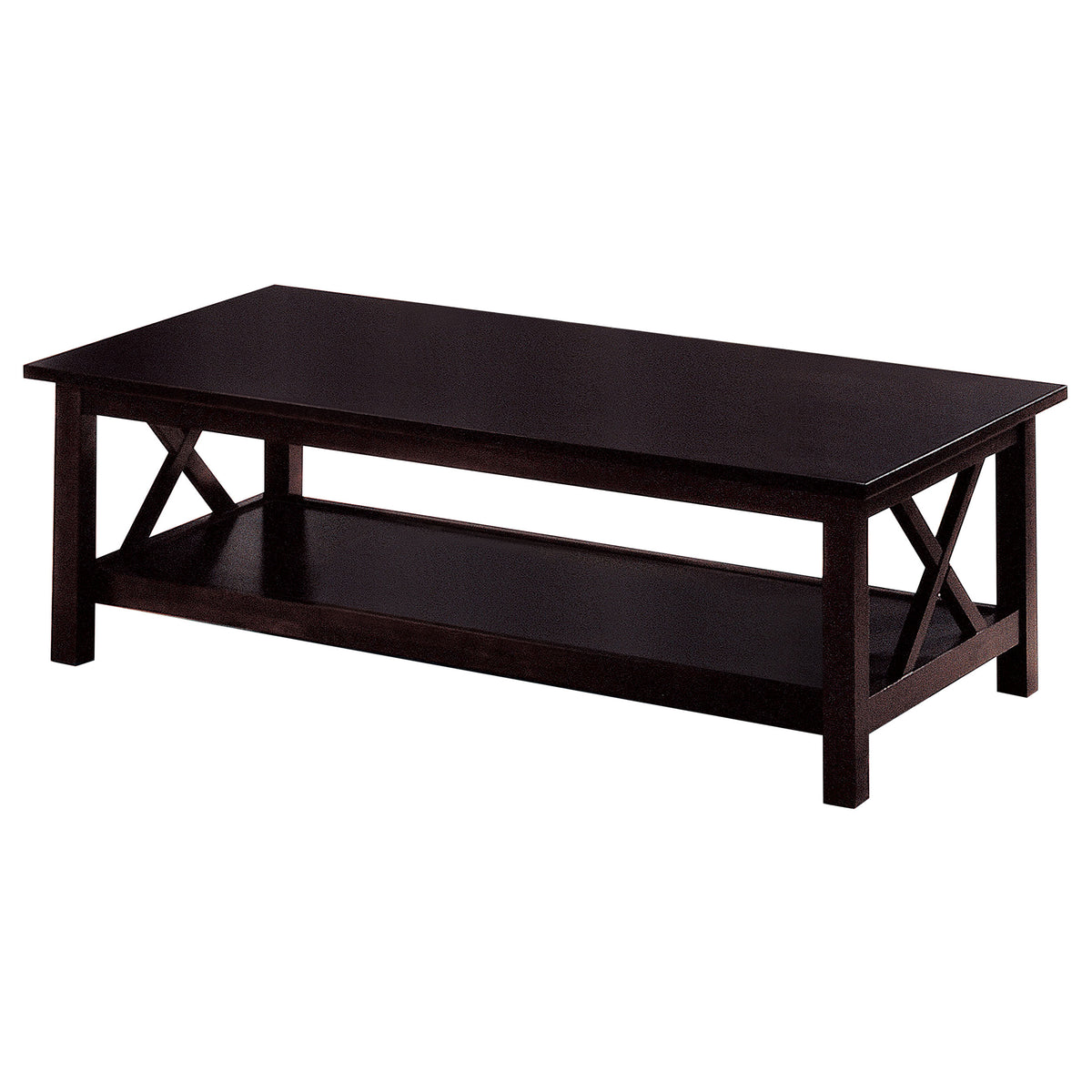Rachelle 3-piece Rectangular Coffee Table Set Dark Merlot
