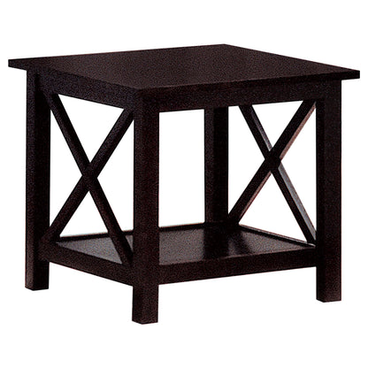 Rachelle 3-piece Rectangular Coffee Table Set Dark Merlot