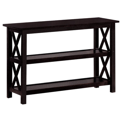Rachelle 2-shelf Wood Entryway Console Table Dark Merlot