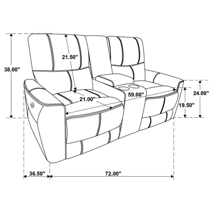 Greenfield 3-piece Power Reclining Sofa Set Saddle Brown