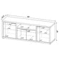 Tabby 4-door Engineered Wood 60-inch TV Stand Mango