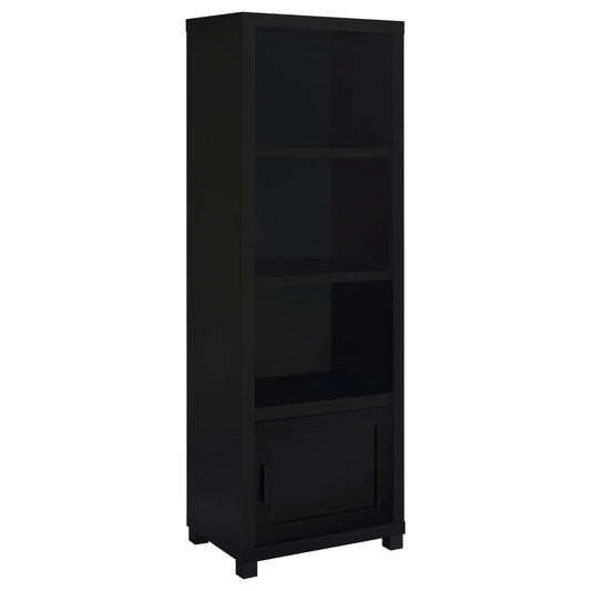 Sachin 3-shelf Engineered Wood Media Tower Black