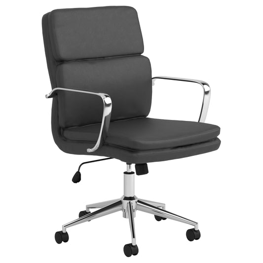 Ximena Standard Back Upholstered Office Chair Black