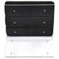 Serreta Boucle Upholstered Armless Acrylic Chair Black