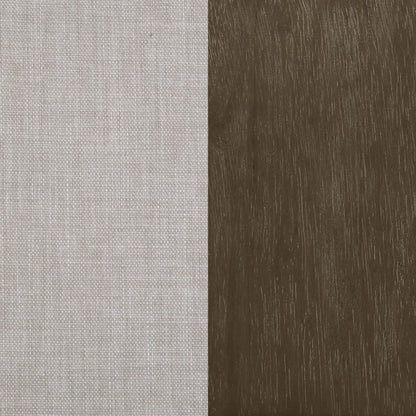Blanchett Upholstered Bobbin Accent Chair Beige and Distressed Brown