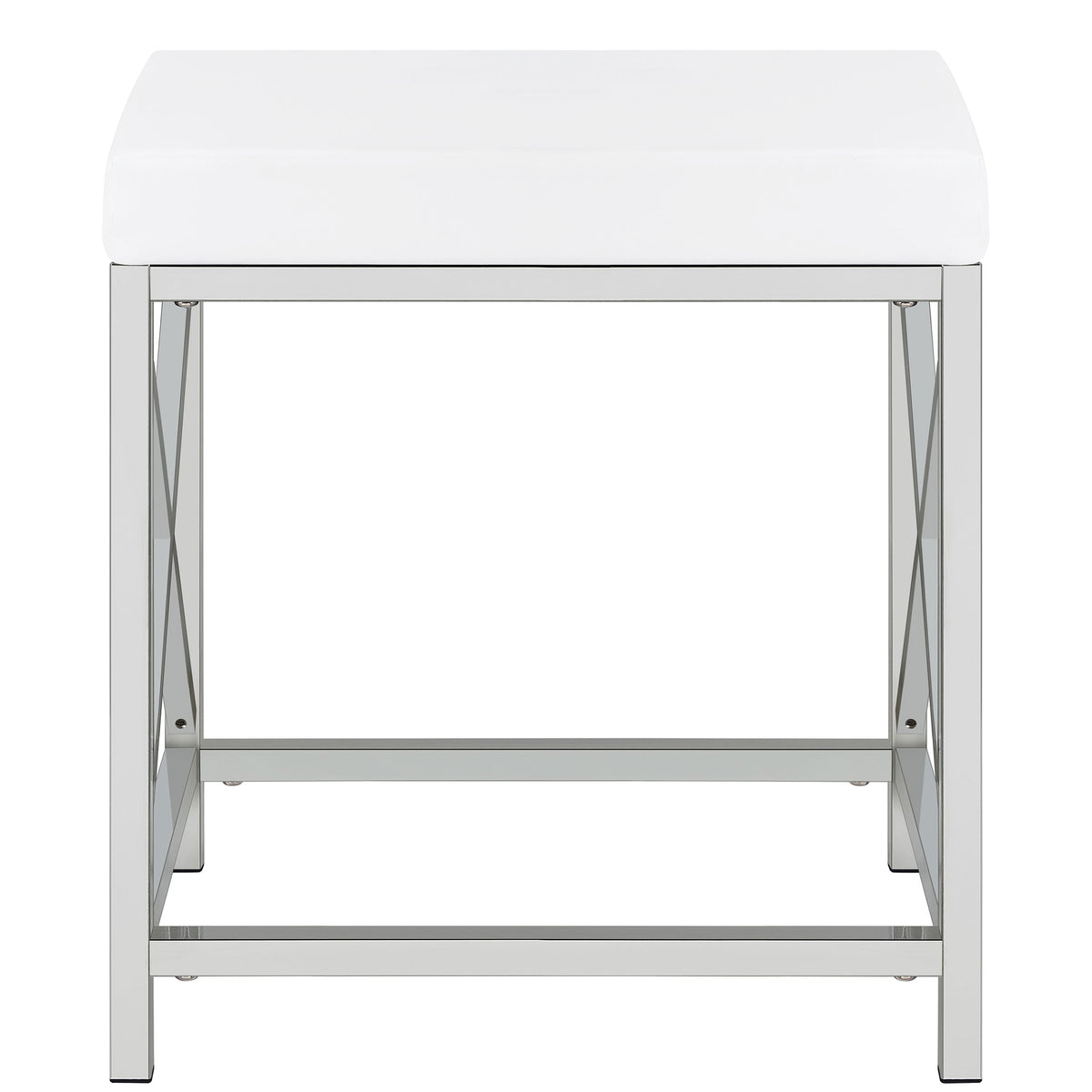 Eliza Vanity Set with Lighting & Stool White and Chrome