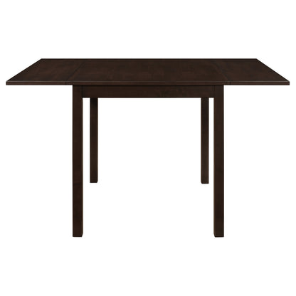 Kelso 3-piece Drop Leaf Dining Table Set Cappuccino and Beige