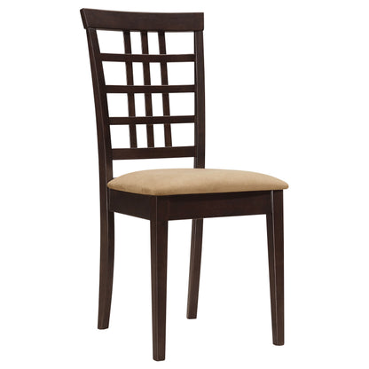 Kelso 3-piece Drop Leaf Dining Table Set Cappuccino and Beige