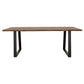 Ditman 80-inch Live Edge Dining Table Grey Sheesham