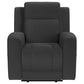 Brentwood 3-piece Upholstered Reclining Sofa Set Charcoal