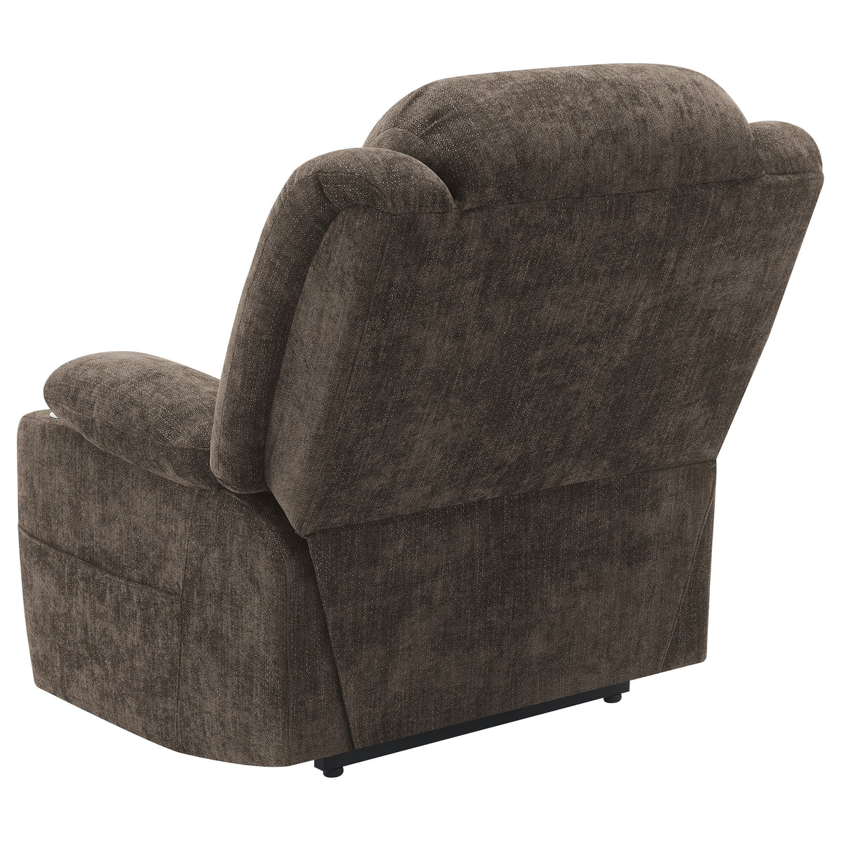 Houston Upholstered Power Lift Recliner Dark Brown
