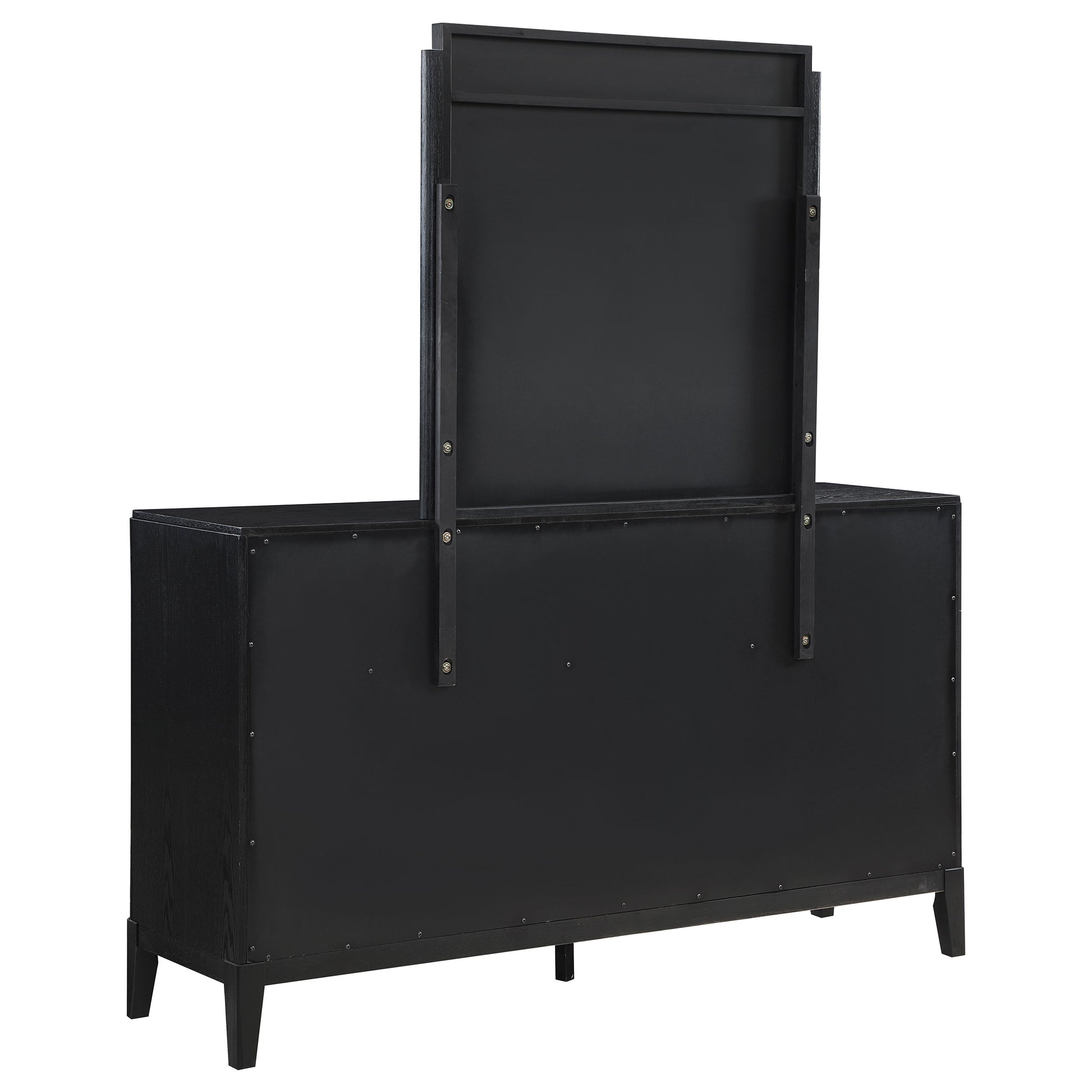 Brookmead 8-drawer Dresser with Mirror Black – Brian Furniture Online