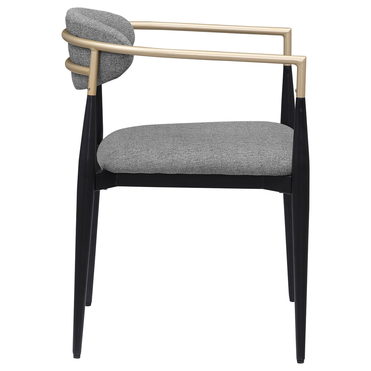Bradbury Fabric Upholstered Dining Arm Chair Grey (Set of 2)