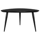 Odessa Triangular Solid Wood Coffee Table Black