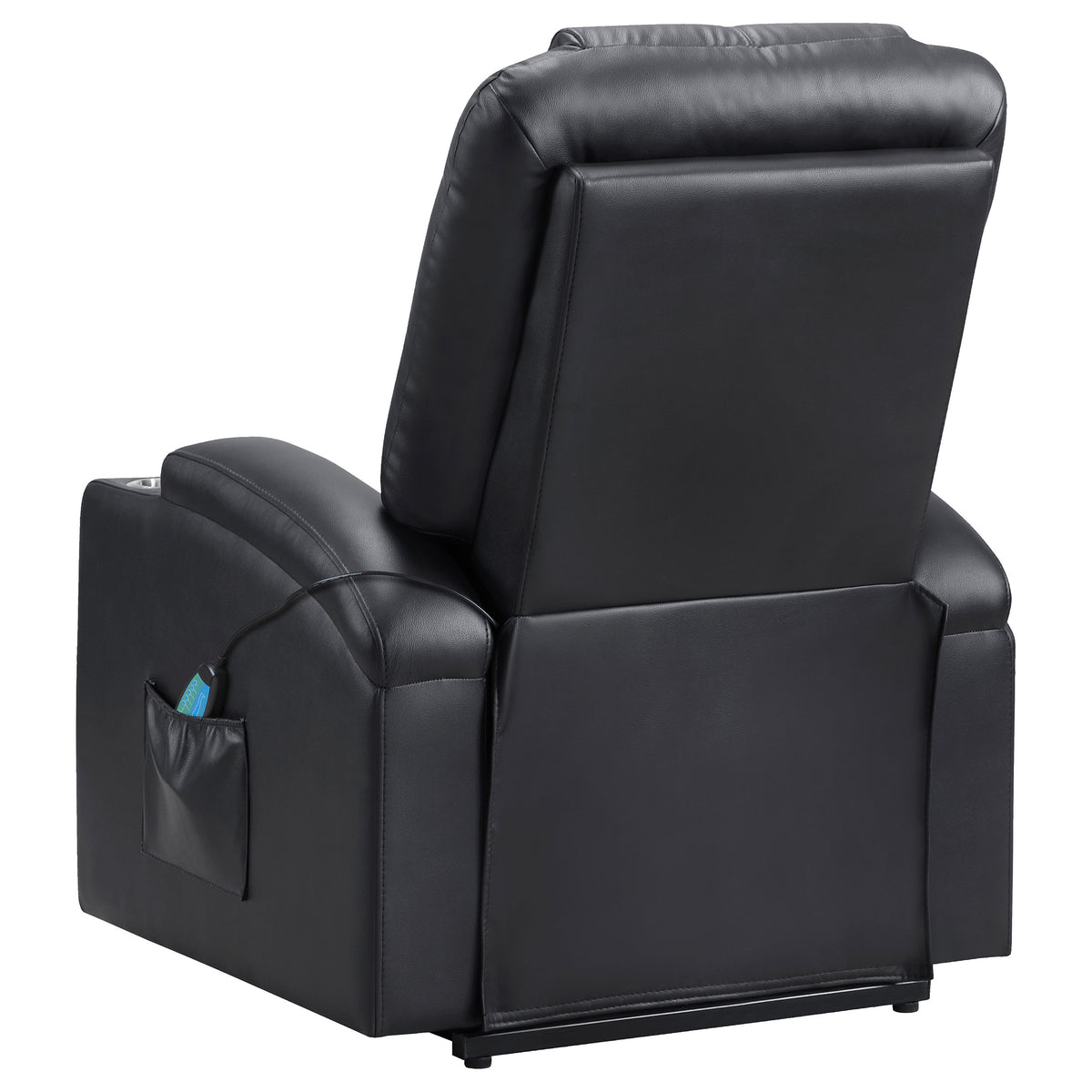 Armstrong Tufted Faux Leather Power Lift Massage Recliner Espresso