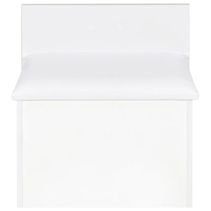 Danbury 3-drawer Makeup Vanity & Stool Set White High Gloss