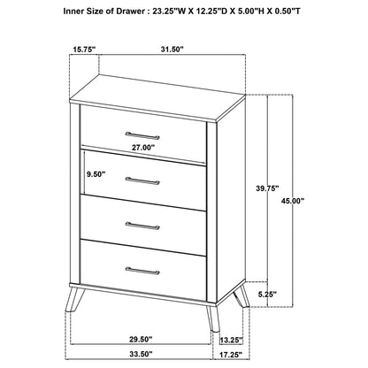 Kaywood 5-piece Full Bedroom Set Natural Pine