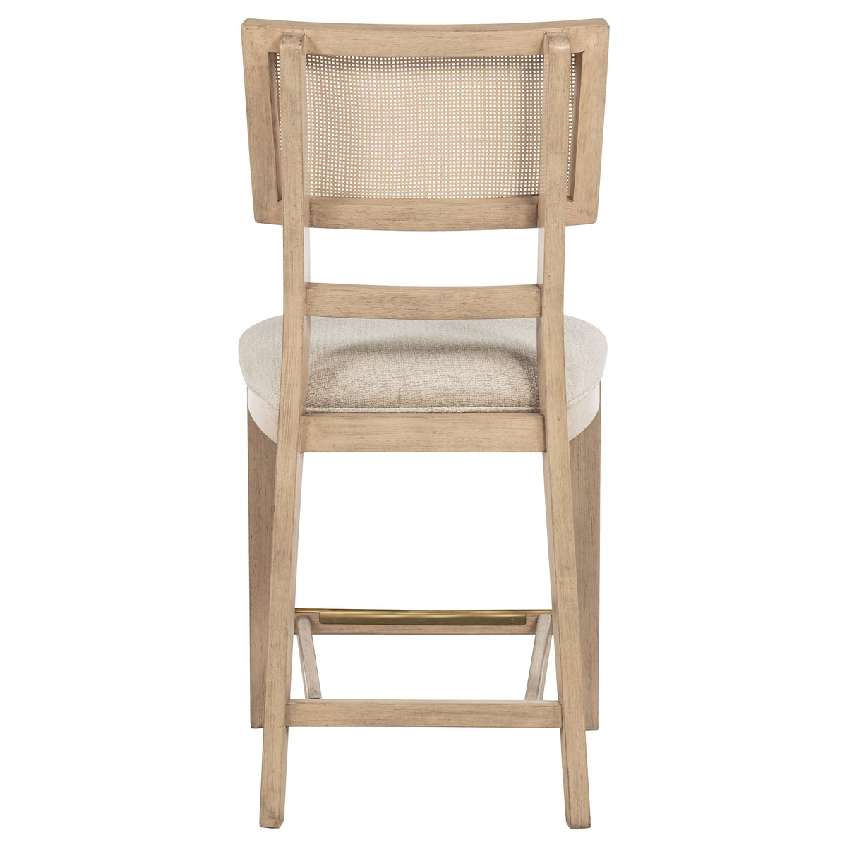 Kailani Rattan Cane Counter Side Chair Beige Oak (Set of 2)
