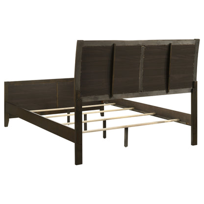 Wilkes 4-Piece Full Bedroom Set with Upholstered Bed Dark Cocoa