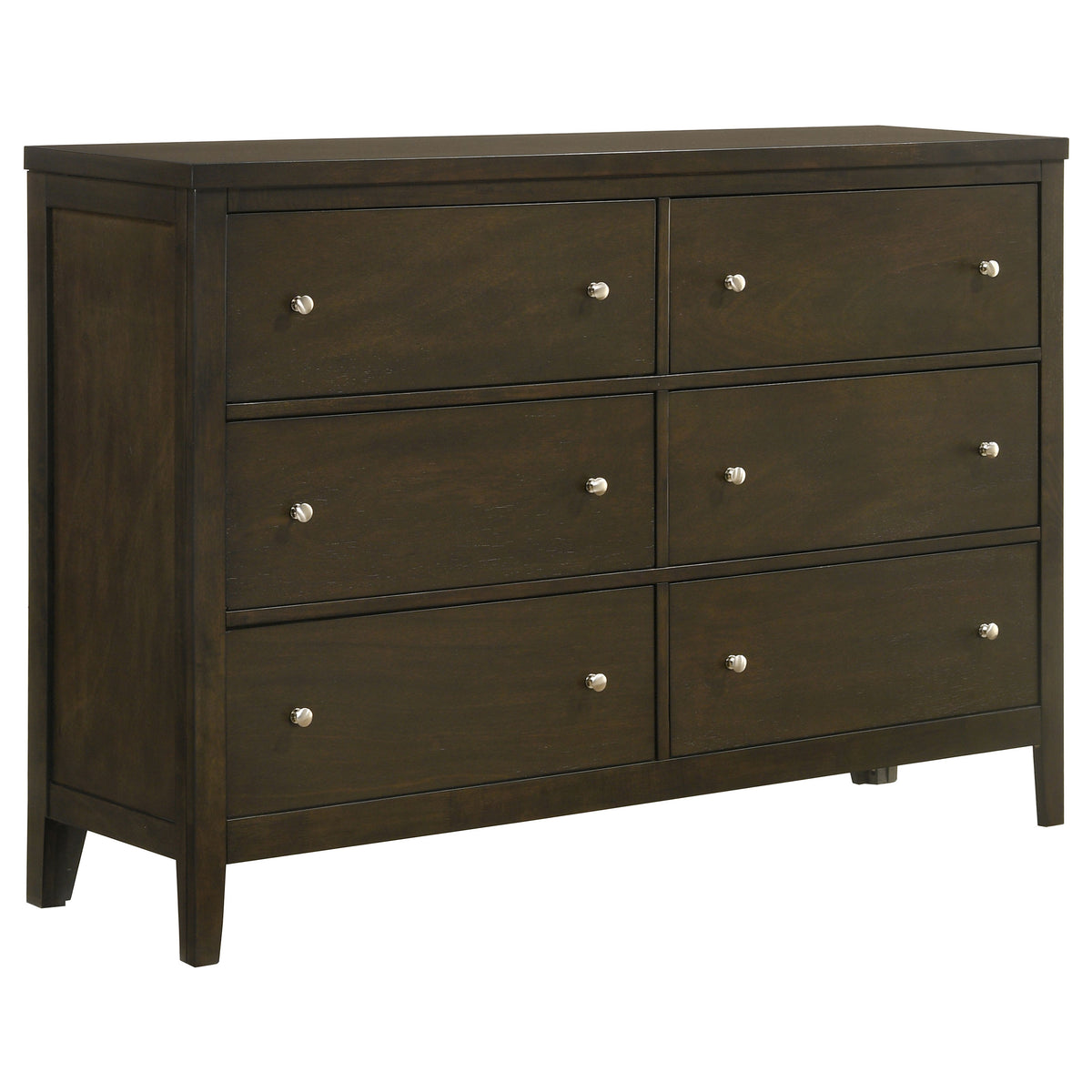 Wilkes 5-Piece Queen Bedroom Set with Upholstered Bed Dark Cocoa