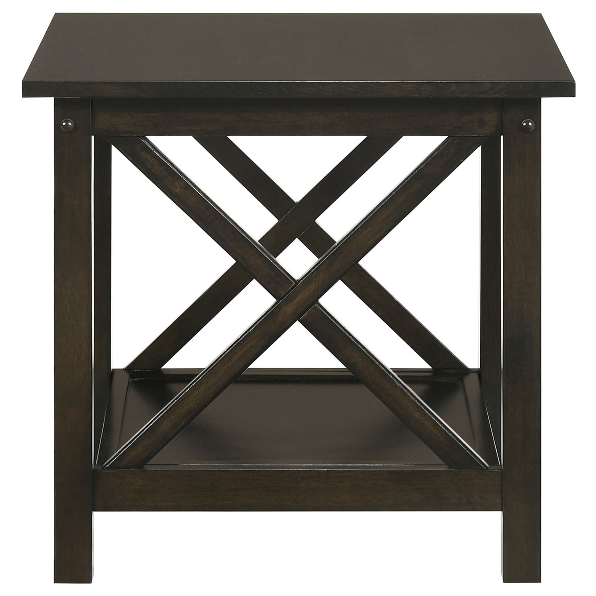 Rachelle 3-piece Rectangular Coffee Table Set Dark Merlot