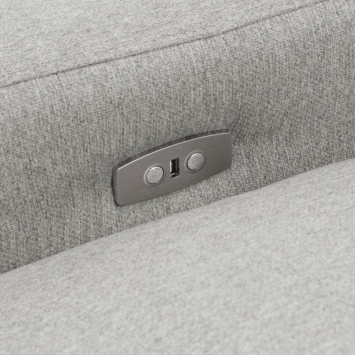 Collins Modular Power Loveseat Grey