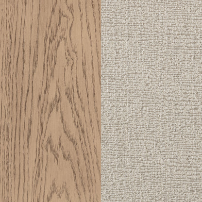 Kailani 52-inch Eastern King Wingback Bed Beige Oak