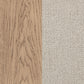 Kailani 52-inch Eastern King Wingback Bed Beige Oak